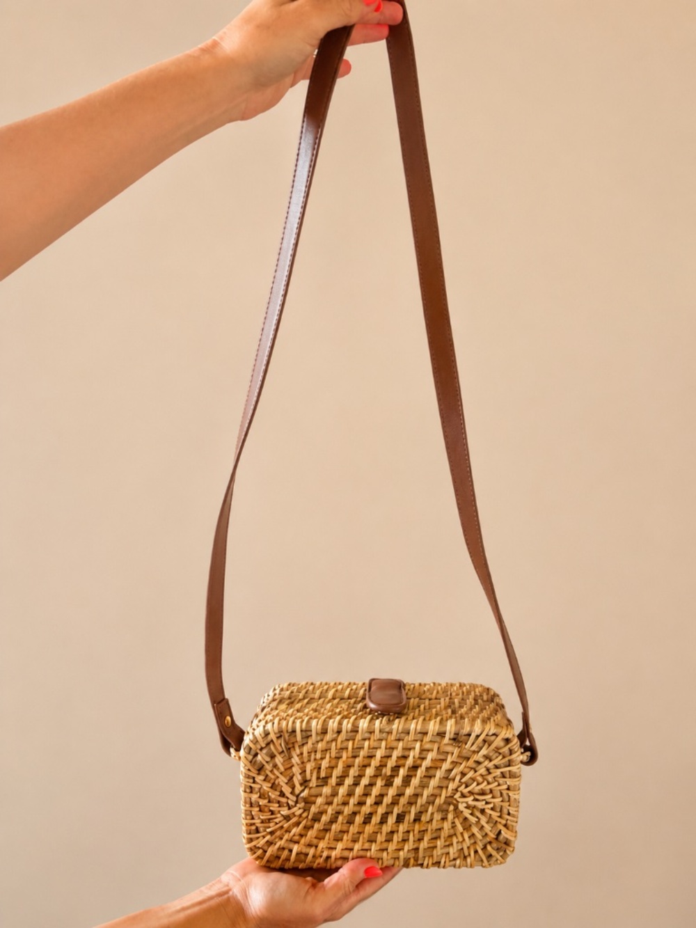 J.Crew Rattan Crossbody Bag